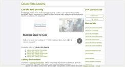 Desktop Screenshot of calcolorataleasing.com